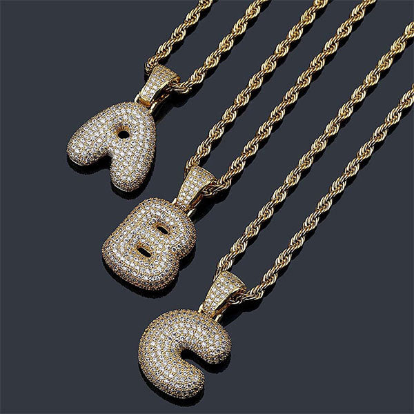 Custom Hip Hop Letter Necklace Pendant