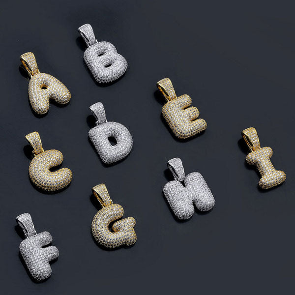 Custom Hip Hop Letter Necklace Pendant