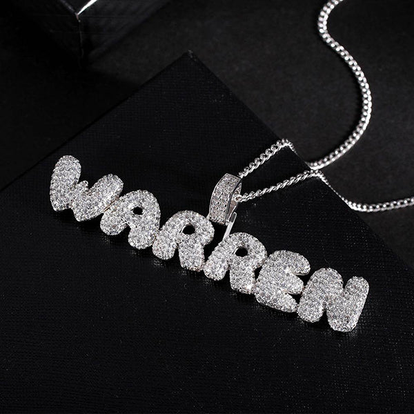 Custom Hip Hop Letter Necklace Pendant