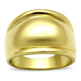 IP Gold(Ion Plating) Brass Ring with No Stone