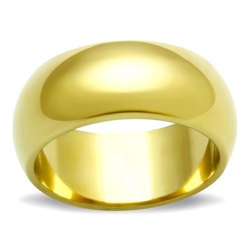 IP Gold(Ion Plating) Brass Ring with No Stone
