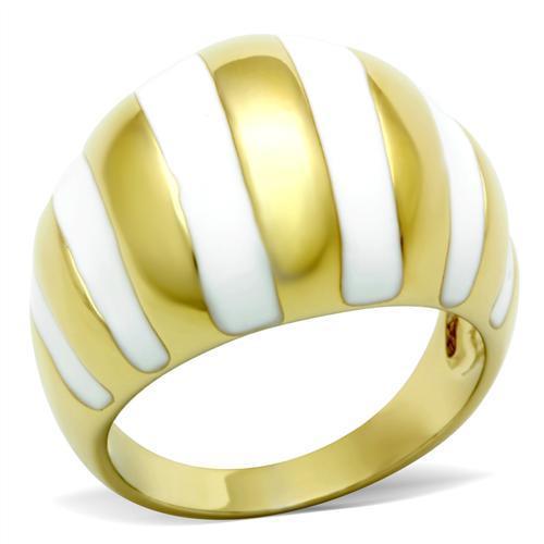 IP Gold(Ion Plating) Brass Ring with No Stone
