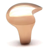 IP Rose Gold(Ion Plating) Brass Ring with No Stone