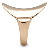 IP Rose Gold(Ion Plating) Brass Ring with No Stone