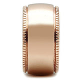 IP Rose Gold(Ion Plating) Brass Ring with No Stone