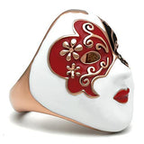 IP Rose Gold(Ion Plating) Brass Ring with No Stone