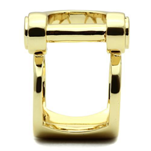 IP Gold(Ion Plating) Brass Ring with No Stone