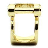 IP Gold(Ion Plating) Brass Ring with No Stone