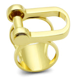 IP Gold(Ion Plating) Brass Ring with No Stone
