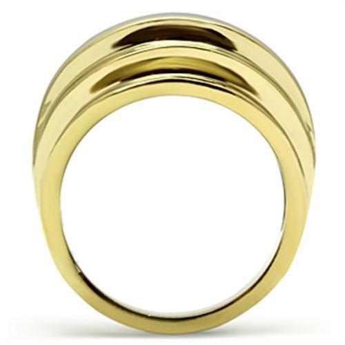IP Gold(Ion Plating) Brass Ring with No Stone