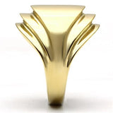 IP Gold(Ion Plating) Brass Ring with No Stone