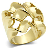 IP Gold(Ion Plating) Brass Ring with No Stone
