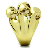 IP Gold(Ion Plating) Brass Ring with No Stone