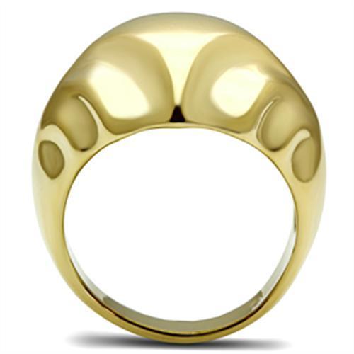 IP Gold(Ion Plating) Brass Ring with No Stone