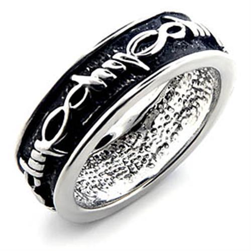 Rhodium Brass Ring with No Stone