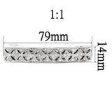 Rhodium White Metal Tiaras & Hair Clip with Top Grade Crystal  in Clear
