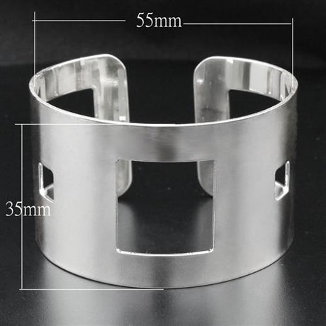 High polished (no plating) Stainless Steel Bangle with No Stone