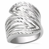 Rhodium Brass Ring with No Stone