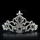 Imitation Rhodium Brass Tiaras & Hair Clip with Top Grade Crystal  in Montana