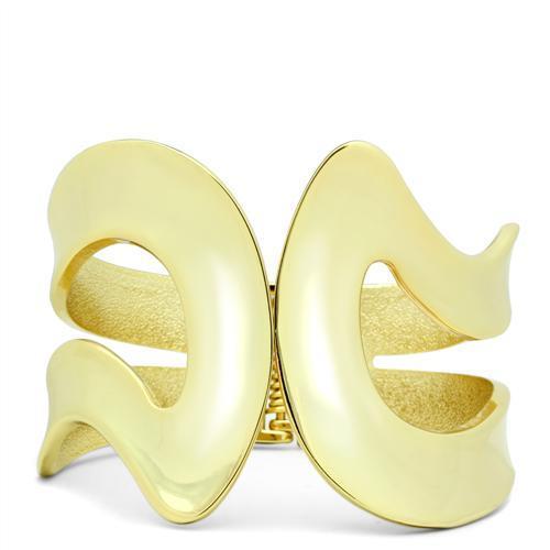 Flash Gold White Metal Bangle with No Stone