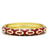 Flash Gold White Metal Bangle with Epoxy  in No Stone