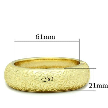 Flash Gold White Metal Bangle with No Stone