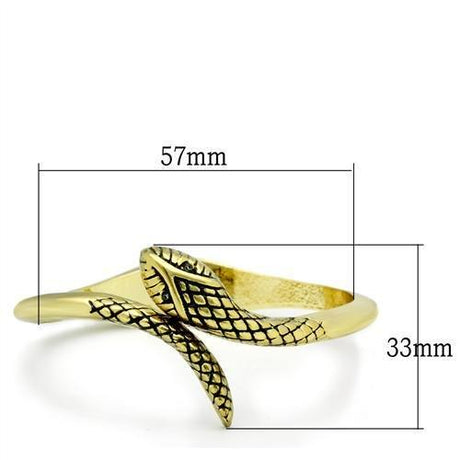 Flash Gold White Metal Bangle with Top Grade Crystal  in Clear