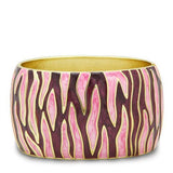 Flash Gold White Metal Bangle with Epoxy  in No Stone