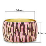 Flash Gold White Metal Bangle with Epoxy  in No Stone