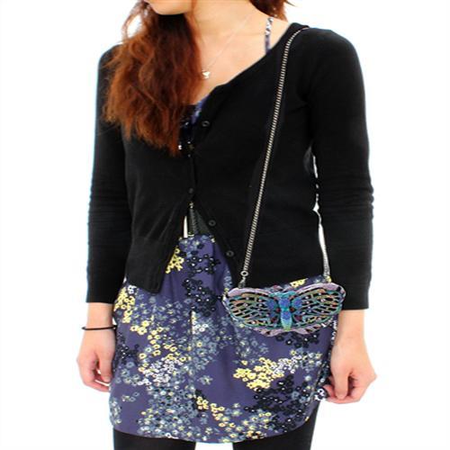 Ruthenium White Metal Clutch with Top Grade Crystal  in Multi Color