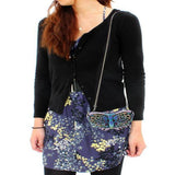 Ruthenium White Metal Clutch with Top Grade Crystal  in Multi Color