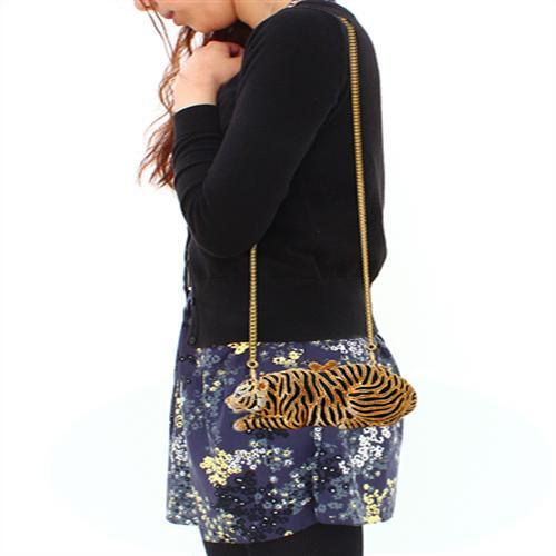 Gold White Metal Clutch with Top Grade Crystal  in Multi Color