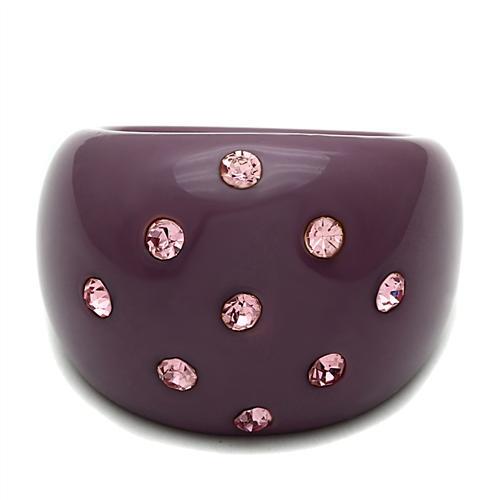 Resin Ring with Synthetic Synthetic Stone in Multi Color