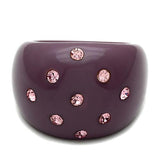 Resin Ring with Synthetic Synthetic Stone in Multi Color