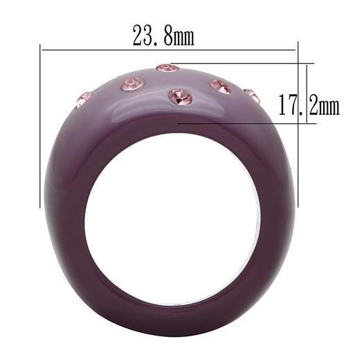 Resin Ring with Synthetic Synthetic Stone in Multi Color