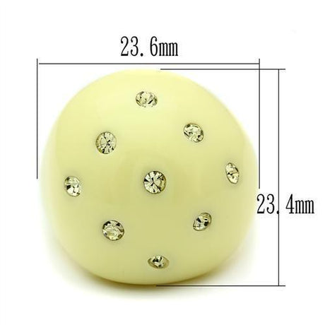 Resin Ring with Synthetic Synthetic Stone in Multi Color