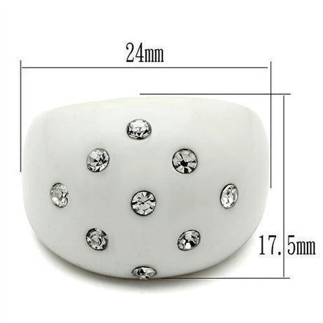 Resin Ring with Synthetic Synthetic Stone in Multi Color