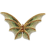 Gold White Metal Brooches with Top Grade Crystal  in Multi Color