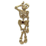 Gold White Metal Brooches with Top Grade Crystal  in Multi Color