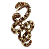 Gold White Metal Brooches with Top Grade Crystal  in Multi Color