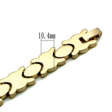 Gold Brass Bracelet with No Stone