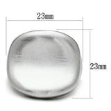 Rhodium+Brushed Brass Ring with No Stone