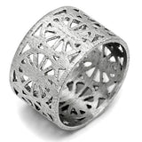 Rhodium Brass Ring with No Stone