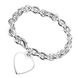 Silver Brass Bracelet with No Stone