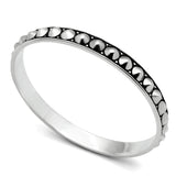 Rhodium Brass Bangle with No Stone