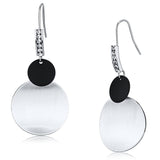 Special Color Iron Earrings with Top Grade Crystal  in Clear