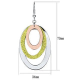 Rose Gold + Rhodium Iron Earrings with No Stone