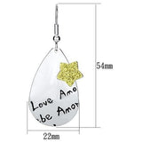 Rhodium Iron Earrings with No Stone