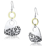 Reverse Two-Tone Iron Earrings with Epoxy  in Jet