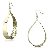 Gold Iron Earrings with No Stone